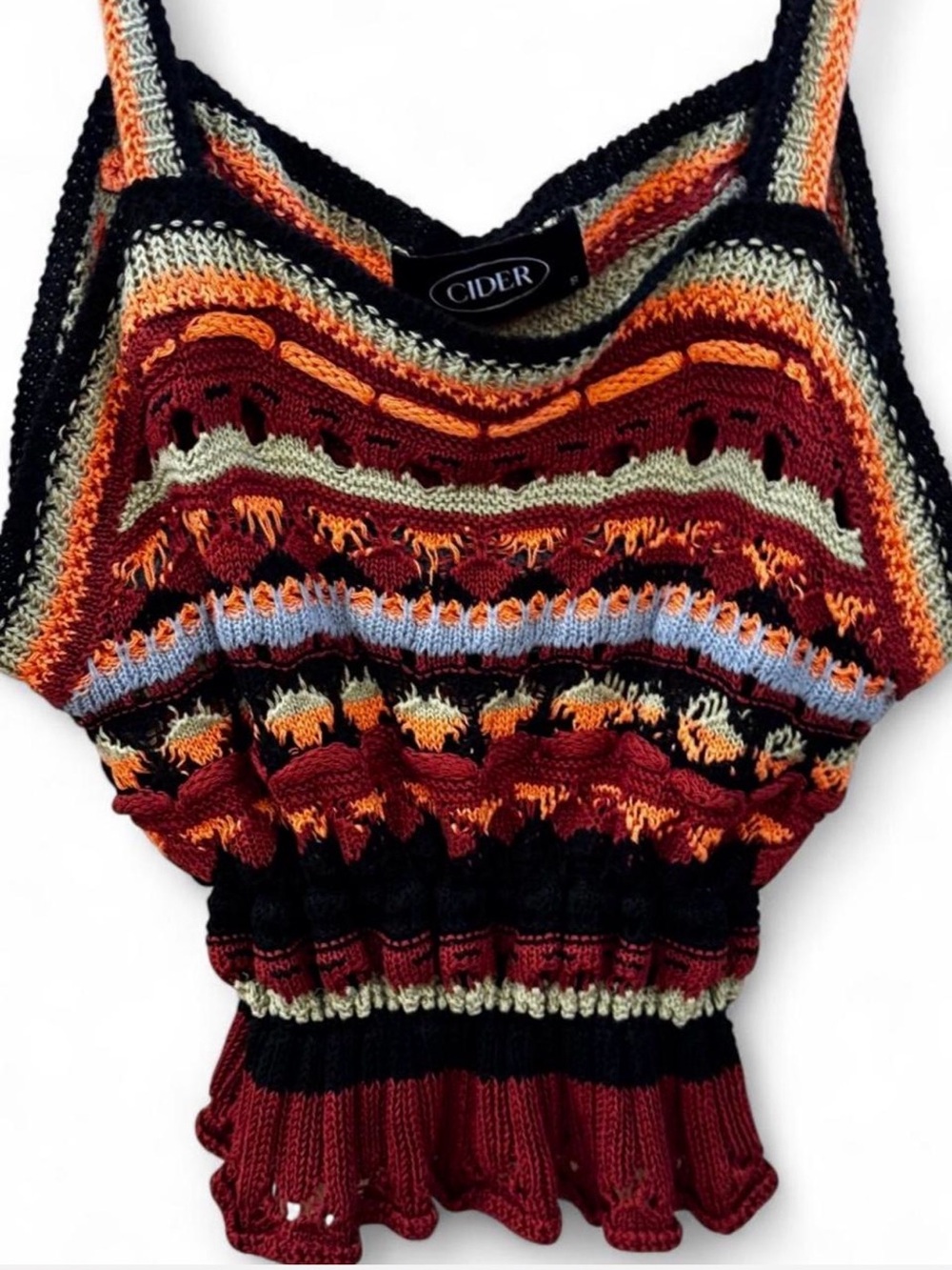 Cider Women's Multicolor Knit Tank Top